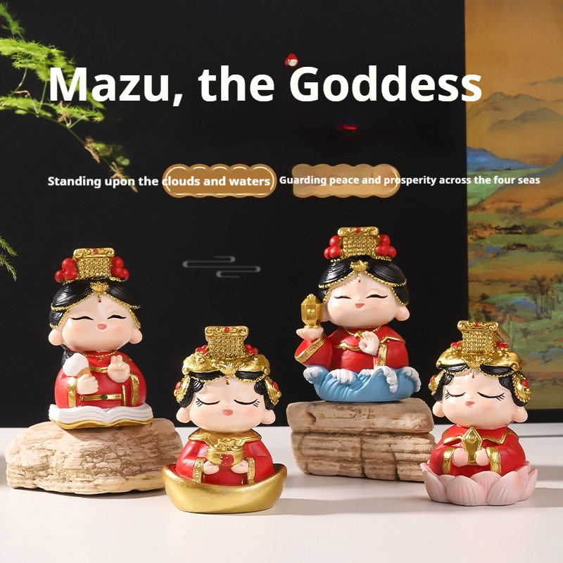 Crafting Resin - Figurka Mazu w chińskim stylu, wykonana