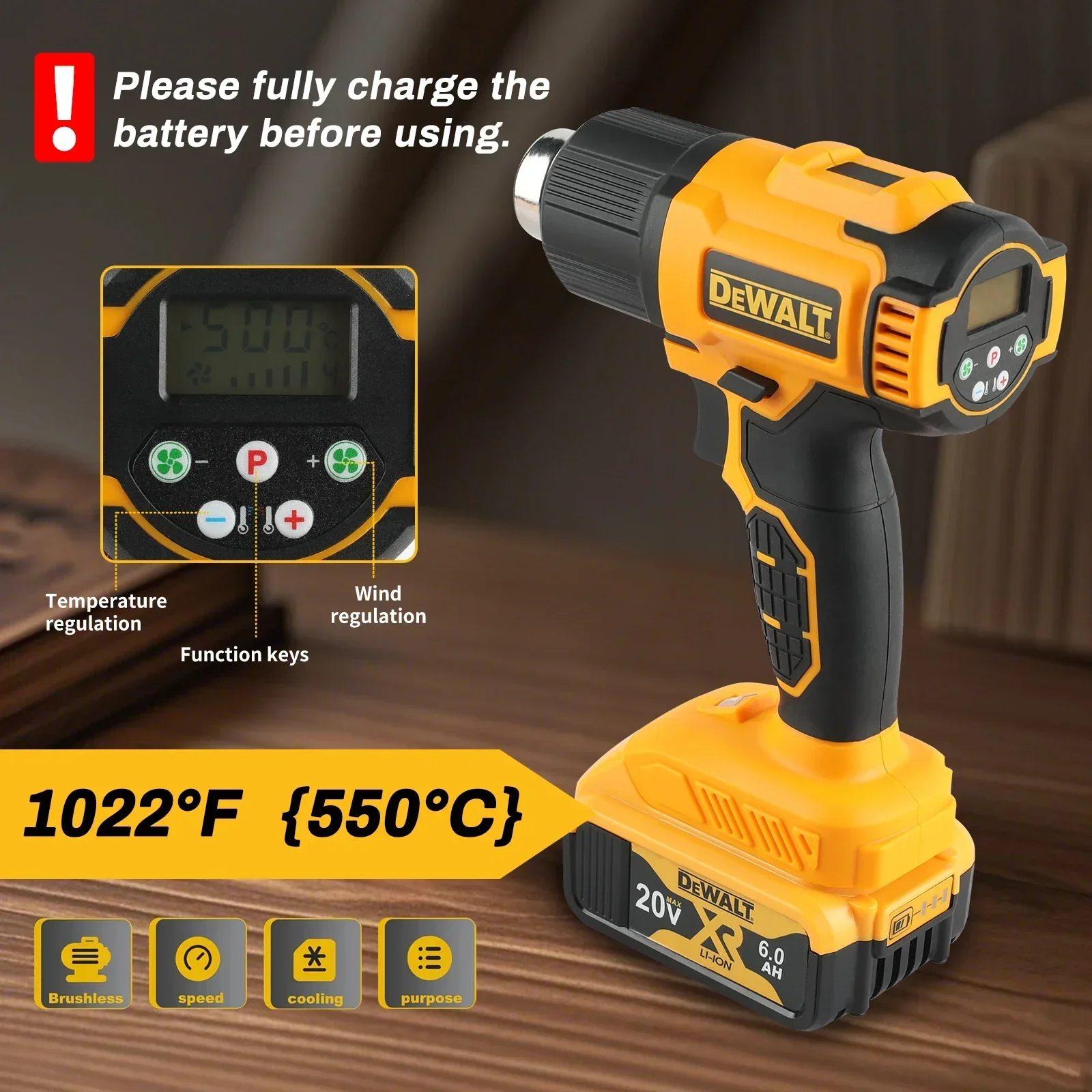DeWALT DCE530 – akumulatorowa  – Heat Gun Small recenzja i cena