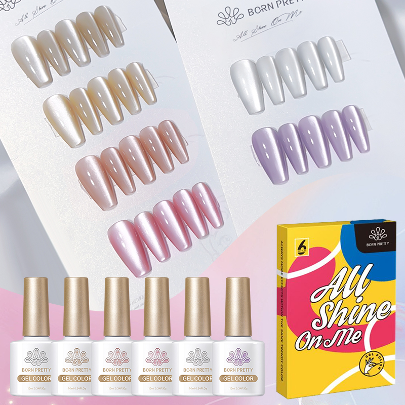 BORN PRETTY 6PCS Zestaw Lakrów – Resin Glitter Pack recenzja i cena