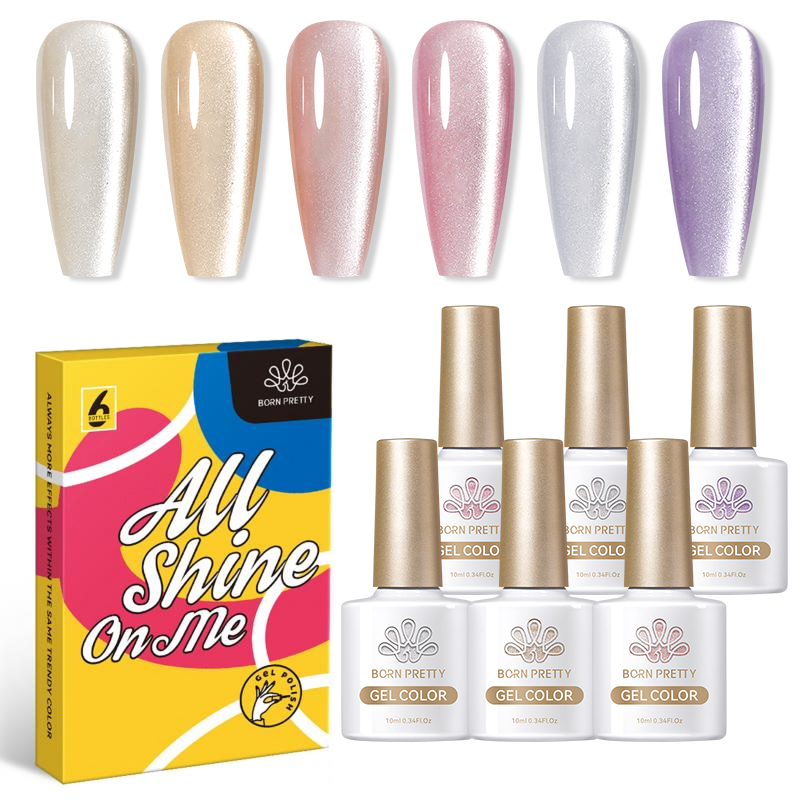 BORN PRETTY 6PCS Zestaw Lakrów – Resin Glitter Pack recenzja i cena