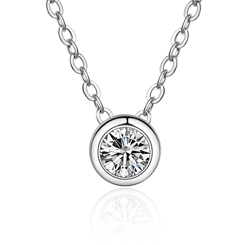 Kolczyki sztyfty z moissanitem – Bezels Set Pendant recenzja i cena