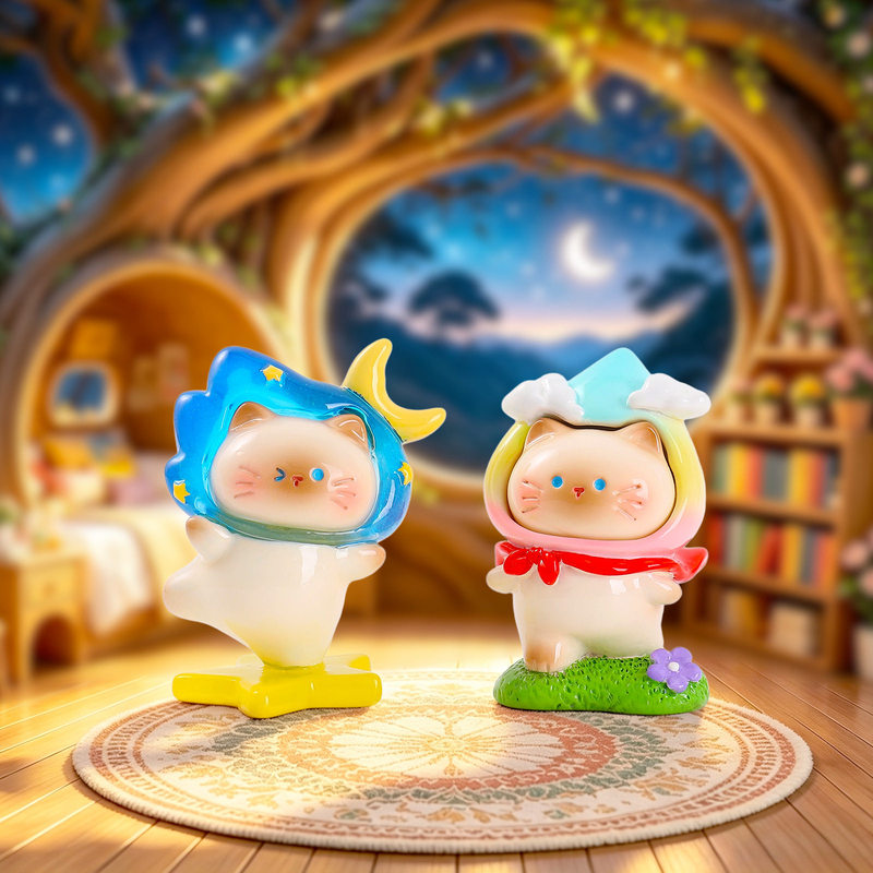 Urocza figurka kota z motywem  – Resin Craft Ideas recenzja i cena